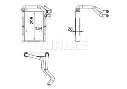 Mahle AH 273 000S Обігрівач ах 273 000с mahle