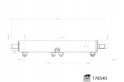Febi bilstein 176545 Febi bilstein 176545 робочий циліндр, гідропідсилювач керма