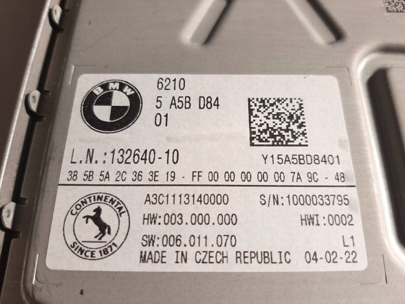BMW OE 5A5BD84 BMW KOMBI - 11613 km BMW G20 G21 G22 G26 G60 G70 G05 G06 G07 LCI Контролер Лічильник універсал Модуль