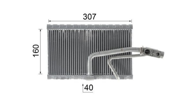 V-maxzone Part VIC-418476 Випарник кондиціонера AE 114 для MERCEDES G (W463) 2.7D-6.0 09.93-04.18