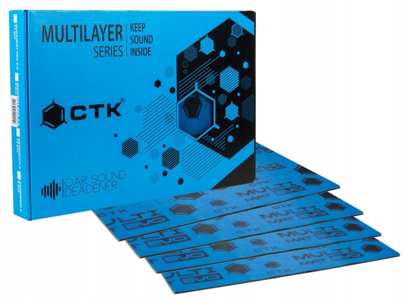 Китай MULTIMAT CT-BPR20P Мата CTK Multimat EVO 7.5 Box ЗВУКОІЗОЛЯЦІЙНА ПІНО-ГУМА БУТИЛОВА 37x50см