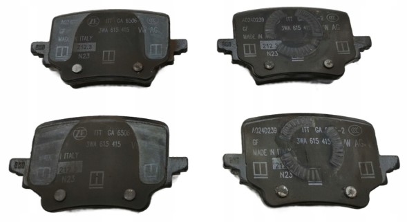 Volkswagen OE 3WA698451, DWP535483OE Гальмівні колодки задні vw tayron tiguan passat b9 3wa698451 новий оригінальний