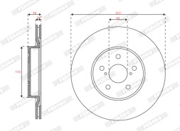 DDF3100C FERODO Гальмівний диск