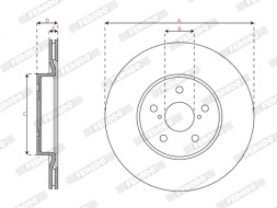 DDF3100C FERODO Гальмівний диск