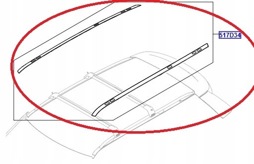 Land Rover OE Комплект Дахових Рейлінгів VPLGR0098