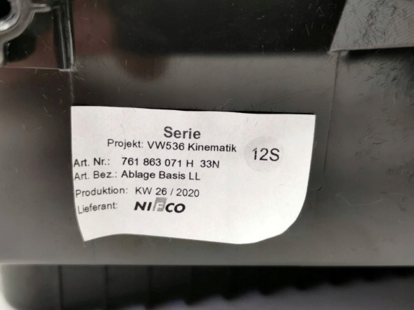 Volkswagen OE 761863071H33N, DWP524367OE БАРДАЧОК ПОЛИЦЯ VW TOUAREG CR7 761863071H33N ОРИГІНАЛ