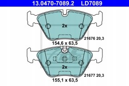 ATE 13.0470-7089.2 Колодки гальмівні ate 13.0470-7089.2