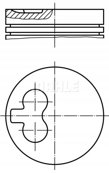 Mahle 029 82 00 Поршень двигуна 029 82 00 mahle