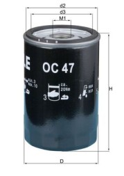 OC47oF MAHLE ORIGINAL Фільтр мастил