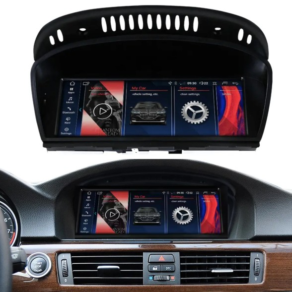 Китай EKRAN ANDROID 14 MTK 8GB RAM ЕКРАН З РАДІО ANDROID 13, 8GB RAM, MTK, ДЛЯ BMW E60 E61 E90 E91 E92 E93, СИСТЕМА CIC