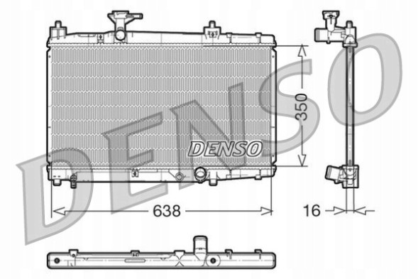 Denso DRM50007 Охолоджувач toyota yaris 1,4 d4d drm50007 denso