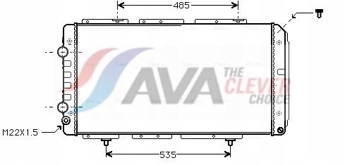 AVA Quality cooling PE2150 Охолоджувач citroen jumper 2.0 02- pe2150 ava