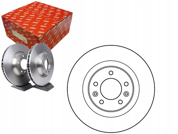 TRW TRWDF4945/RS7 Trw комплект гальмівних дисків trw, df4945