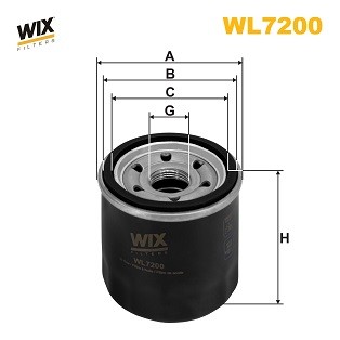 WL7200 WIX FILTERS Фільтр оливи