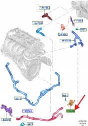 Ford OE КЛАПАН ОБІГРІВАЧА 2.0 EB FORD KUGA 14- CONNECT 13- 2418888 _ CV61-18495-TE
