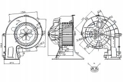 Nissens 87025/ZAW Nissens повітродувка fiat croma opel signum vectra c v