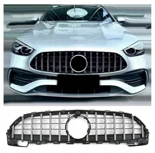 Automaniac A206037 АТРАПА ГРИЛЬ MERCEDES C-КЛАС W206 S206 PANAMERICANA AMG GT ХРОМ