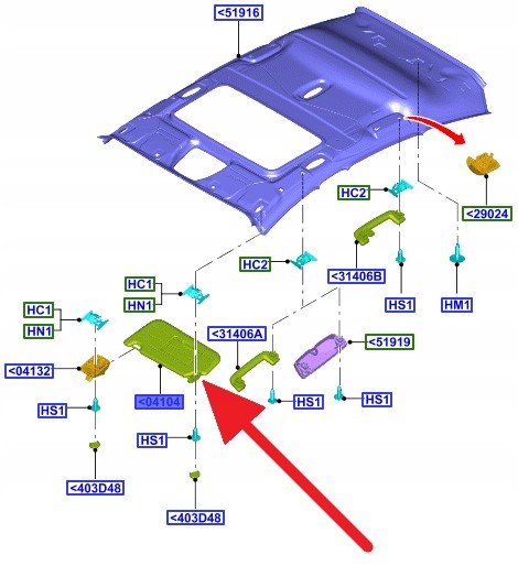 Ford OE СОНЦЕЗАХИСНИЙ КОЗИРОК FORD OE FOCUS 2011-2019 1866053 BM51-A04100-UA3AM1