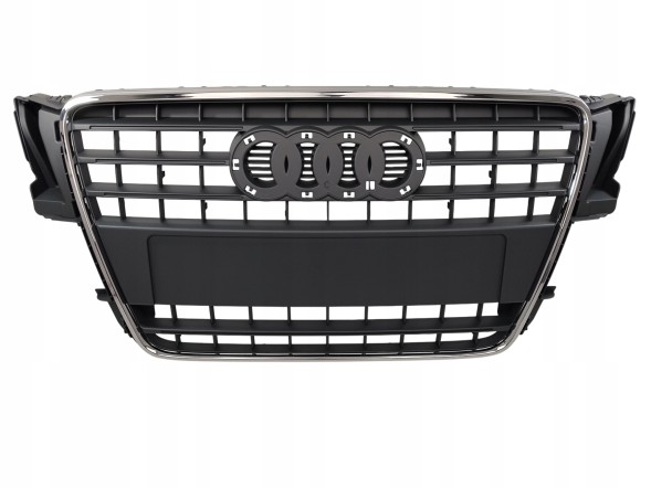 PA 8T0853651E 1QP РЕШІТКА-ОБМАНКА GRILL AUDI A5 8T0 2007 2008 2009 2010 2011 СІРА З ХРОМОМ