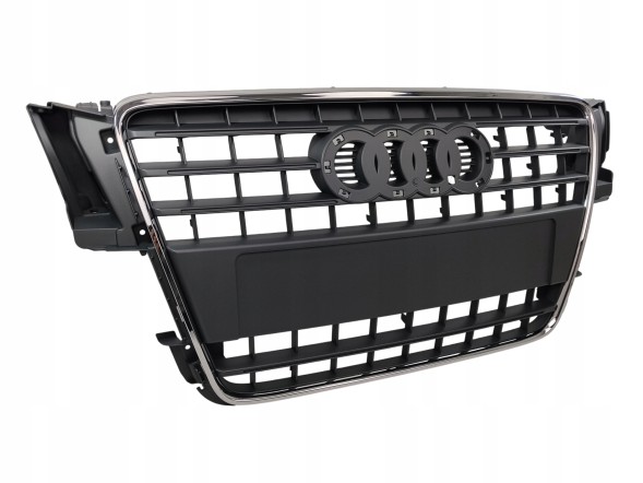 PA 8T0853651E 1QP РЕШІТКА-ОБМАНКА GRILL AUDI A5 8T0 2007 2008 2009 2010 2011 СІРА З ХРОМОМ