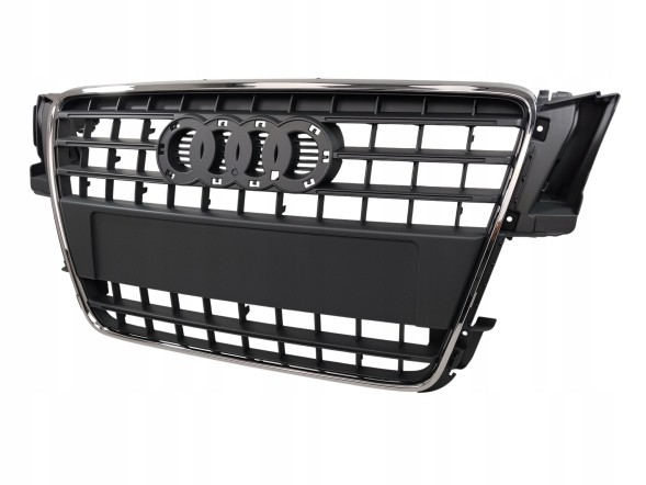 PA 8T0853651E 1QP РЕШІТКА-ОБМАНКА GRILL AUDI A5 8T0 2007 2008 2009 2010 2011 СІРА З ХРОМОМ