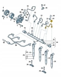 Audi OE 03L130301C Оригінальні audi oe напірна труба 03л130301с
