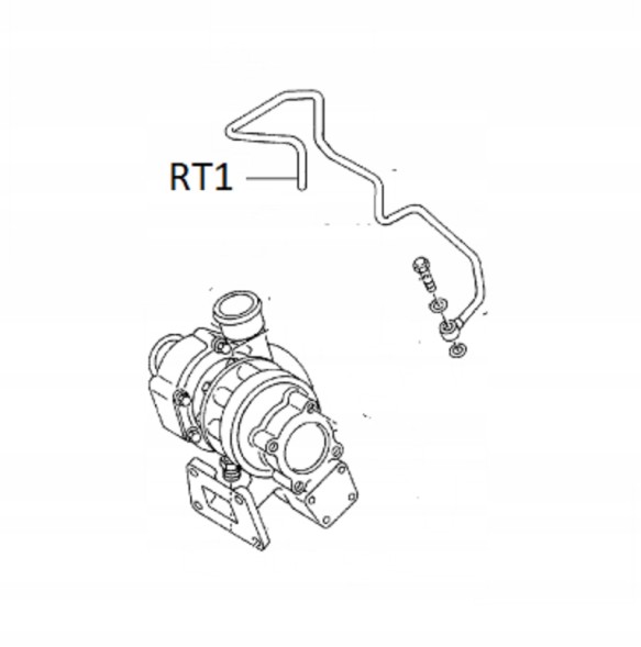 ATL 038145771AH ТРУБКА ЗМАЩУВАННЯ TURBO ДЛЯ AUDI A3 1,9TDI 110КМ 90К