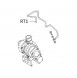 ATL 038145771AH ТРУБКА ЗМАЩУВАННЯ TURBO ДЛЯ AUDI A3 1,9TDI 110КМ 90К