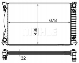 Mahle CR 842 000S Охолоджувач води cr 842 000s mahle