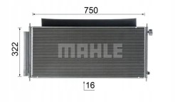 Mahle AC 717 000S Конденсатор радіатора кондиціонування повітря ac 717 000s mahle