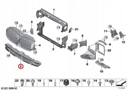 BMW OE 51137497285 Oe bmw g30 g31 канал повітря нижня повітряна жалюзі 51137497285