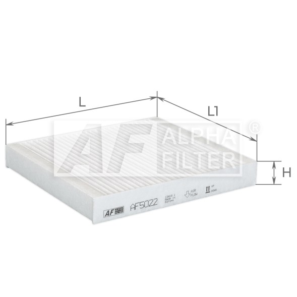 AF5022 ALPHA FILTER Фільтр салону