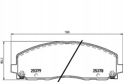 Brembo P 11 035 Brembo p 11 035 комплект гальмівних колодок