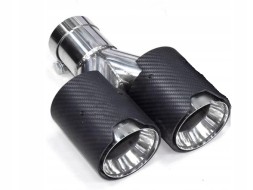 BM KOŃCÓWKA WYDECHU PARA KOŃCÓWEK 60-63MM 85-173MM 240MM CARBON SREBRNE BMW M НАКОНЕЧНИКИ ВИХЛОПУ ПАРА НАКОНЕЧНИКІВ 60-63ММ 85-173ММ 240ММ КАРБОН СРІБНІ BMW М