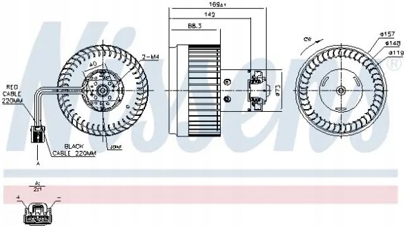 Nissens 87036 Вентилятор пічки 87036 nissens