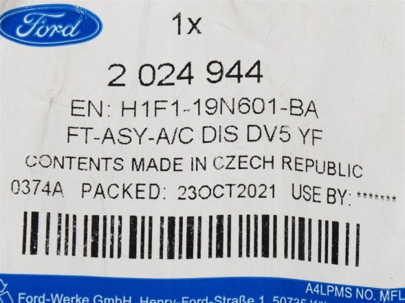 Ford OE H1F1-19N601-BA Шланг кондиціонеру focus 16- kuga 16- c-max 16-