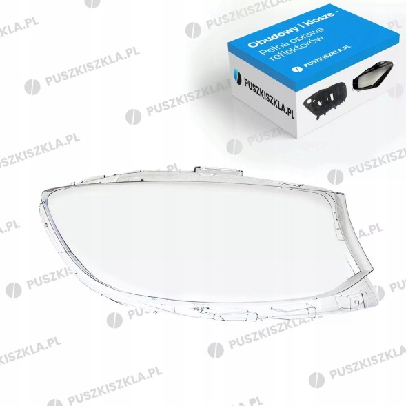 Іней 5905049706140 Абажур фари скло праве mercedes sprinter w907 w910 full led 19-23