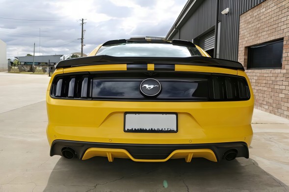Китай AC-S0077 Лоток спойлер Ford Mustang 2015-2021 Блейд Стиль чорний глянець