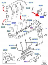 Ford OE ПАЛИВНИЙ ПРОВІД 1.4 TDCI FORD FIESTA 2008-2012 OE 1550804 _ 7V2Q-9D350-BB