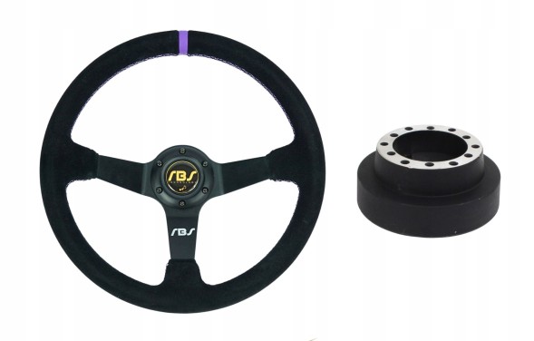 RBS Technology RBS-KZ-13+E46 Спортивне кермо RBS Technology замшеве 35/9см + наба BMW E46