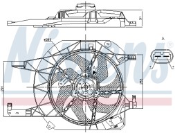 V-maxzone Part VIC-306725 Вентилятор охолодження двигуна NIS для NISSAN PRIMASTAR; OPEL VIVARO A;