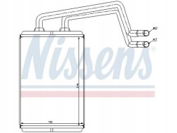 Nissens 77612 Nissens 77612 теплообмінник, опалення салону