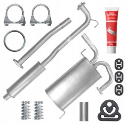 Ferroz ADFZ-J0A03A7R0R0X4K1 Комплект глушників nissan x-trail 1 i t30 2.2 di 84 квт 2001-2007 хетчбек