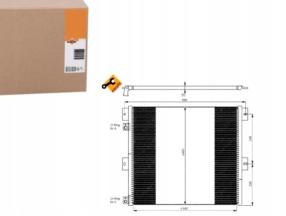 NRF 35924 Конденсатор кондиціонера nrf