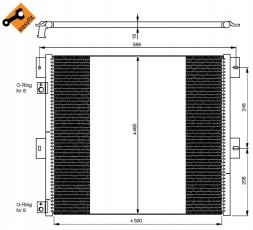 NRF 35924 Конденсатор кондиціонера nrf