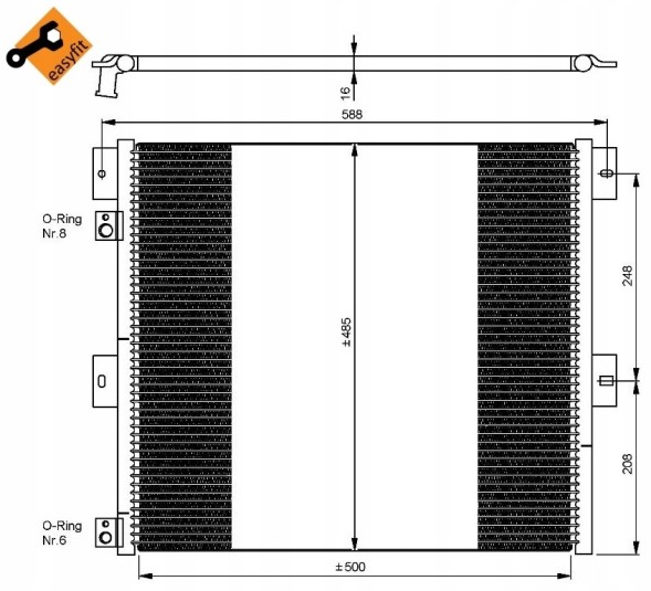 NRF 35924 Конденсатор кондиціонера nrf