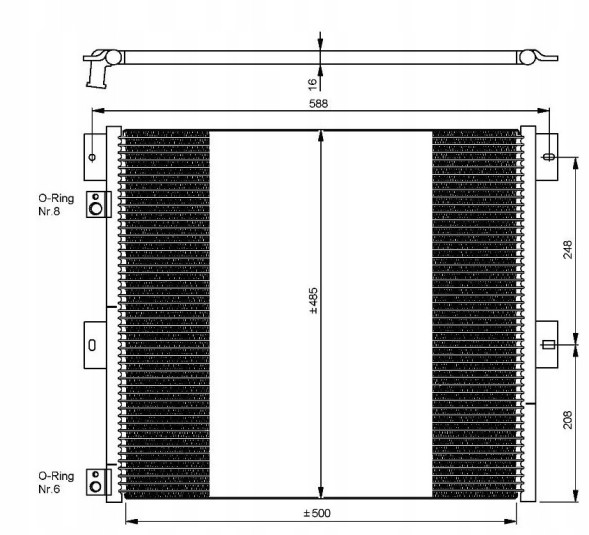 NRF 35924 Конденсатор кондиціонера nrf