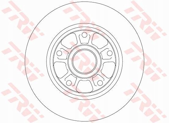 TRW DF6182 GDB1330 Диск і колодки задні trw renault megane iii 1.5 dc