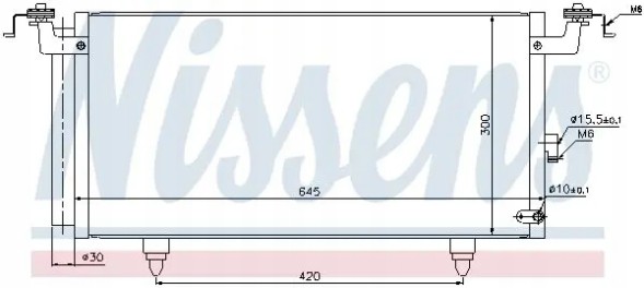 Nissens 940399 Осушувач кондиціонера 940399 nissens