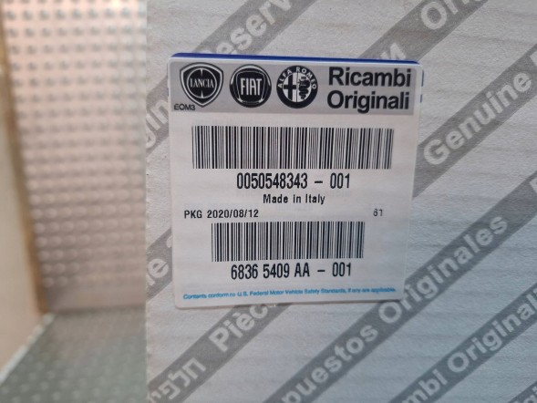 Alfa Romeo OE WĘŻE RURA WODY 50548343 ALFA ROMEO GIULIA STELVIO (949) 2.0 TBI Q4 16- Шланги труба води 50548343 alfa romeo giulia stelvio (949) 2.0 тбі q4 16-